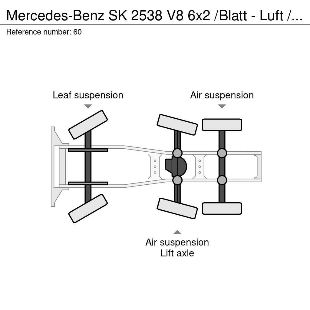 Mercedes-Benz SK 2538 V8 6x2 /Blatt - Luft / Lenk / Liftachse Naudoti vilkikai