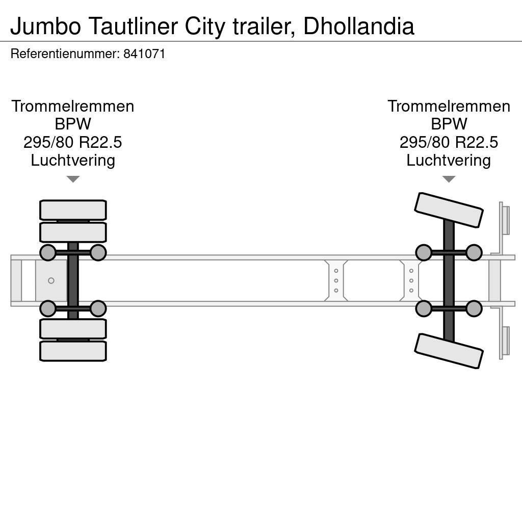 Jumbo Tautliner City trailer, Dhollandia Tentinės puspriekabės