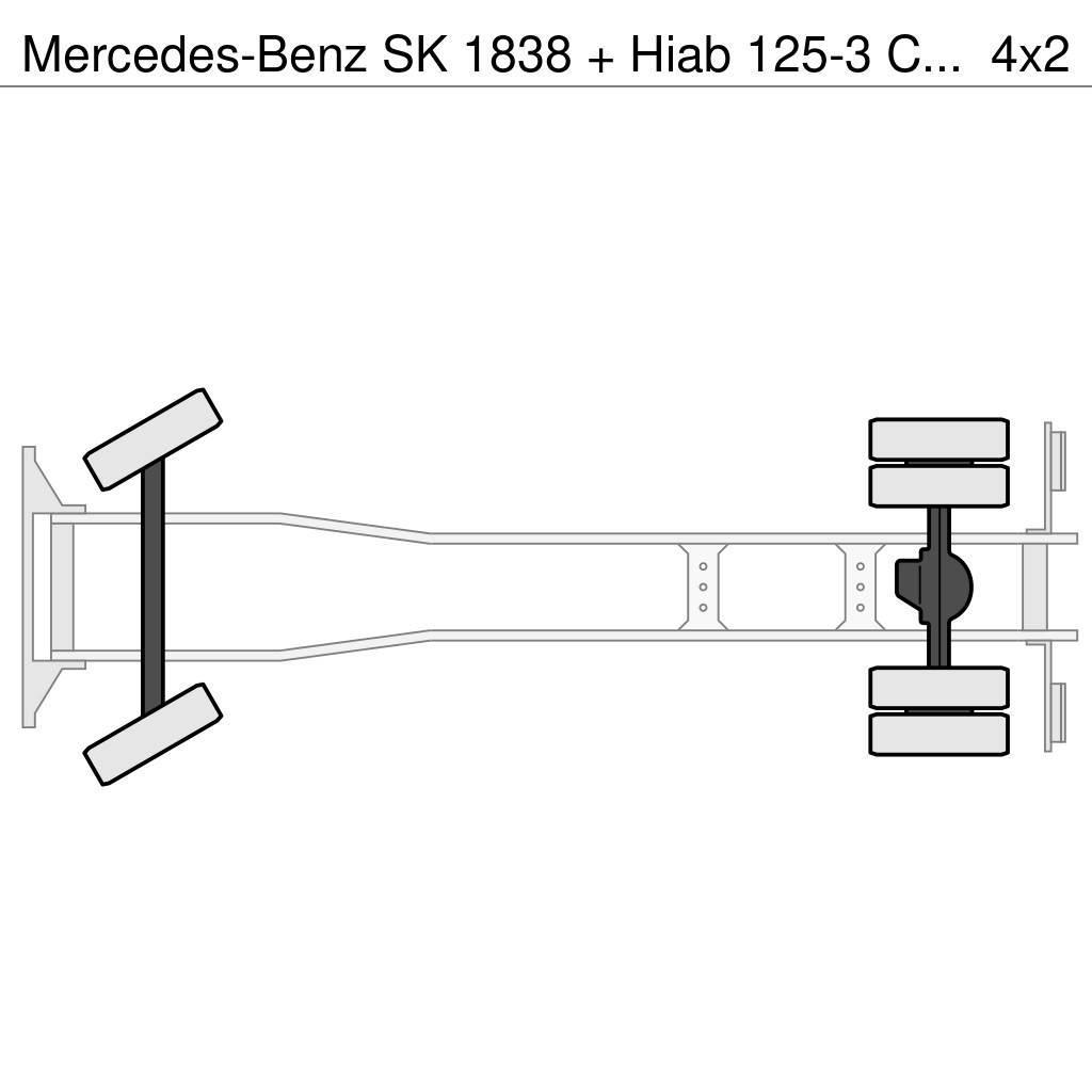 Mercedes-Benz SK 1838 + Hiab 125-3 Crane Visureigiai kranai