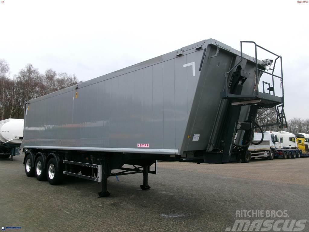 Kempf Tipper trailer alu 55.5 m3 + tarpaulin Savivartės puspriekabės