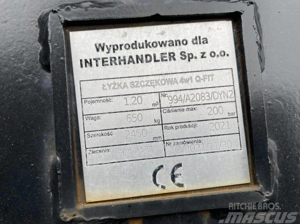  Dyna-metal Łyżka 4w1 z lemieszem 2450mm Kaušai