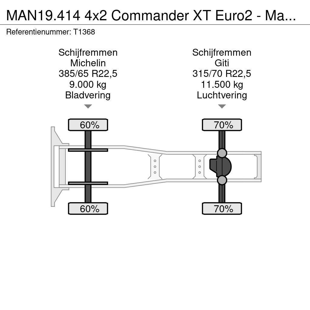 MAN 19.414 4x2 Commander XT Euro2 - Manual - MKG HLK30 Naudoti vilkikai