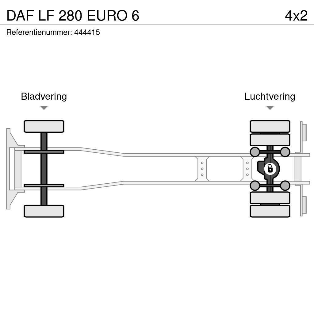 DAF LF 280 EURO 6 Priekabos su tentu