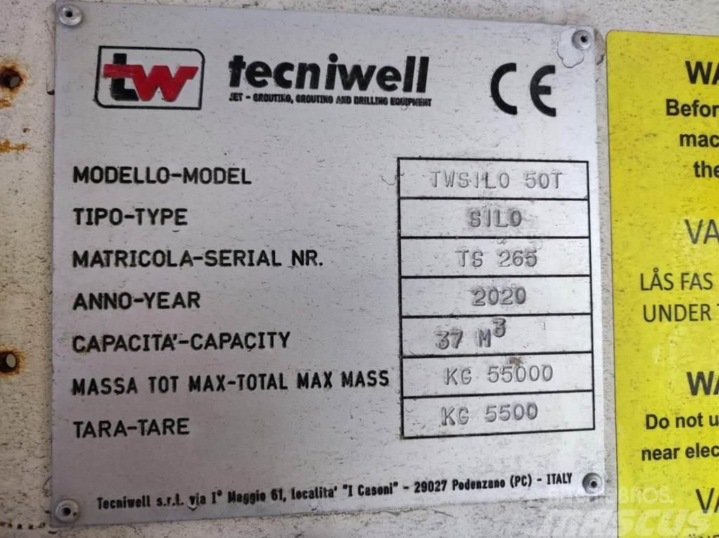  Techniwell TWSILO 50T HORIZONTAL STACKABLE SILO Išmontuojamos