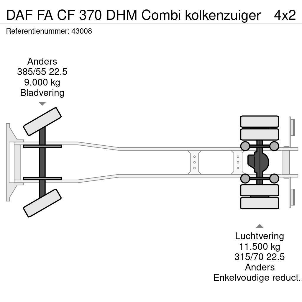 DAF FA CF 370 DHM Combi kolkenzuiger Kombinuotos paskirties / vakuuminiai sunkvežimiai