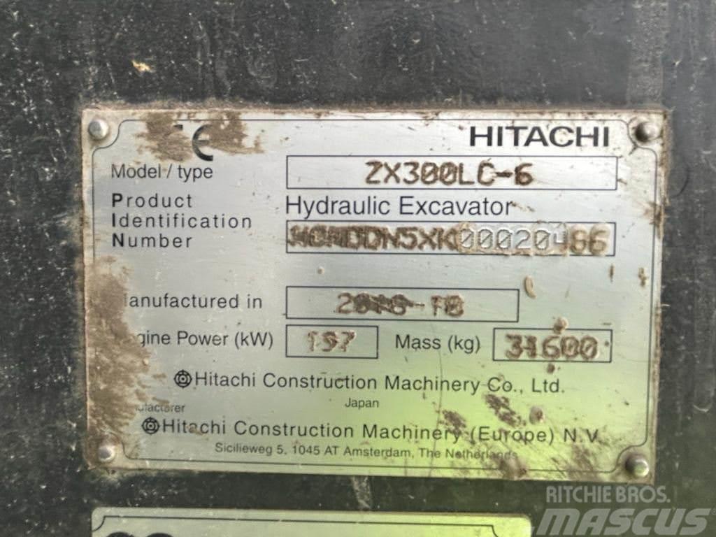 Hitachi ZX 300 LC-6 Vikšriniai ekskavatoriai