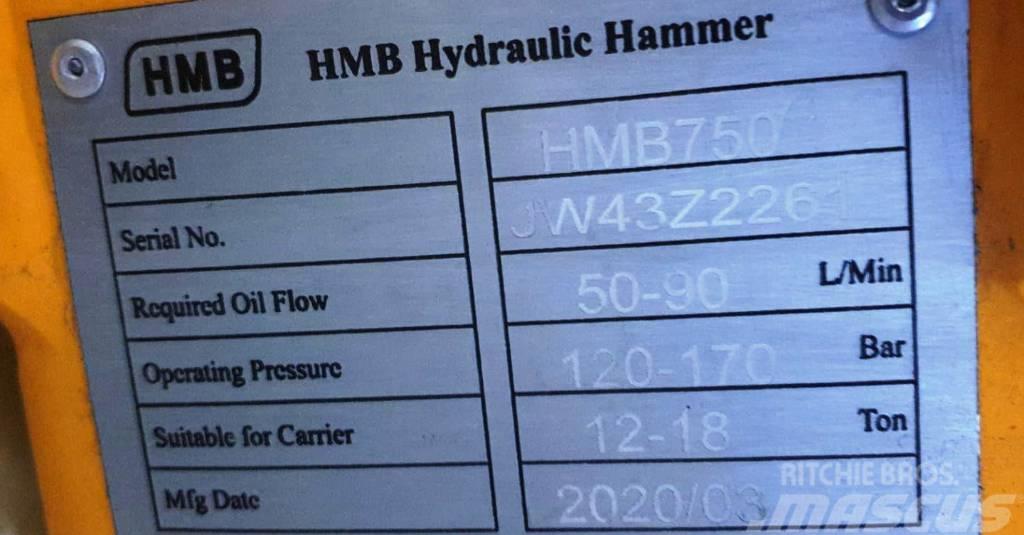 HMB 750 Hidrauliniai kūjai / Trupintuvai