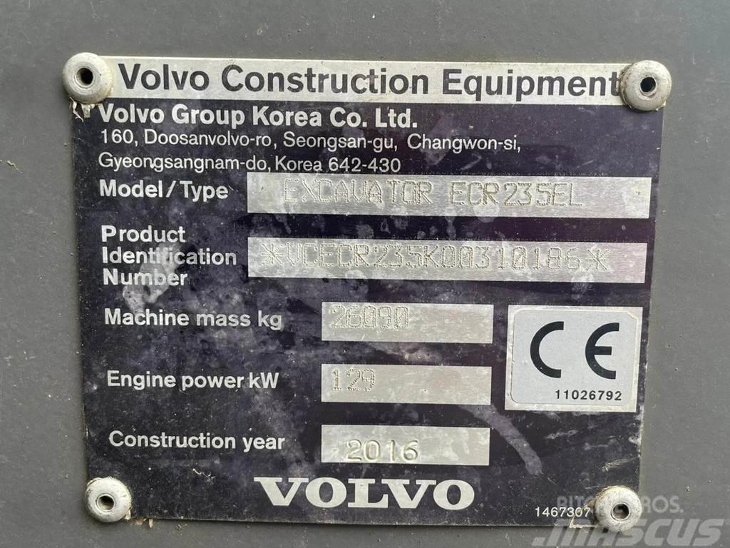 Volvo ECR 235 EL | ROTOTILT | BUCKET | AIRCO Vikšriniai ekskavatoriai