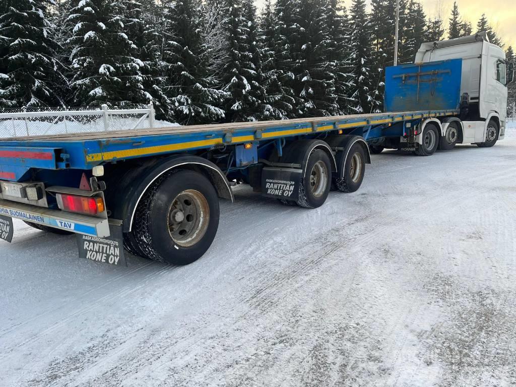 TELIVAUNU JATKETTAVA PAKKO-OHJATTAVA Bortinių sunkvežimių priekabos su nuleidžiamais bortais