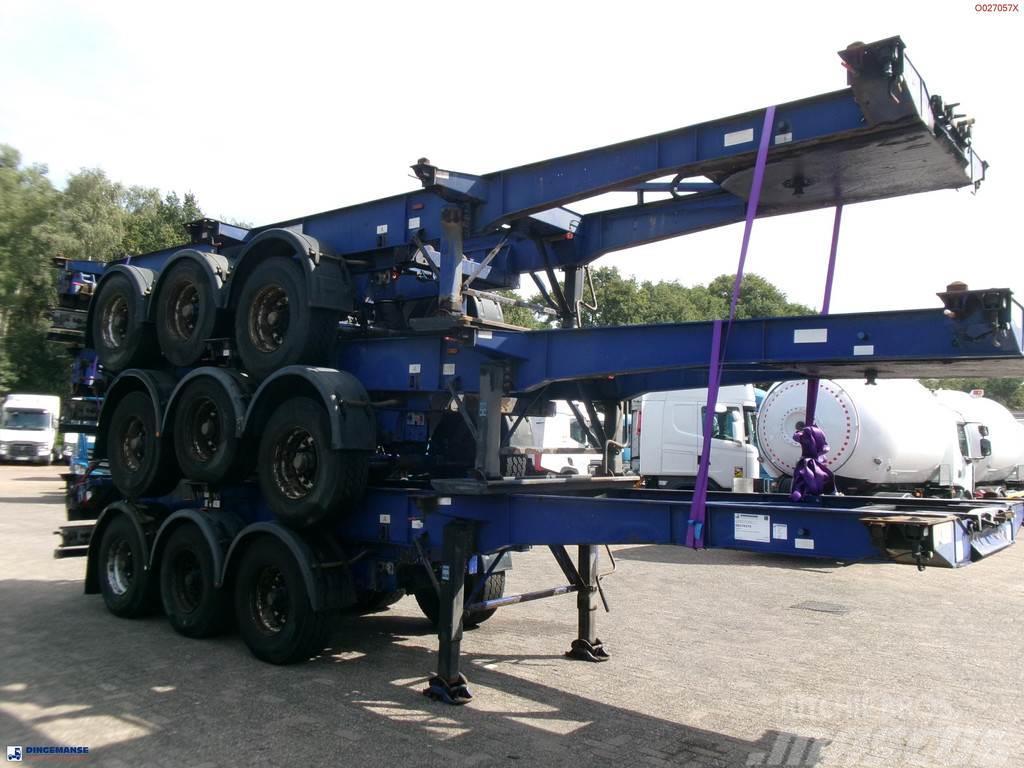 Montracon Stack - 3 x container chassis 20-30-40-45 ft Konteinerių puspriekabės