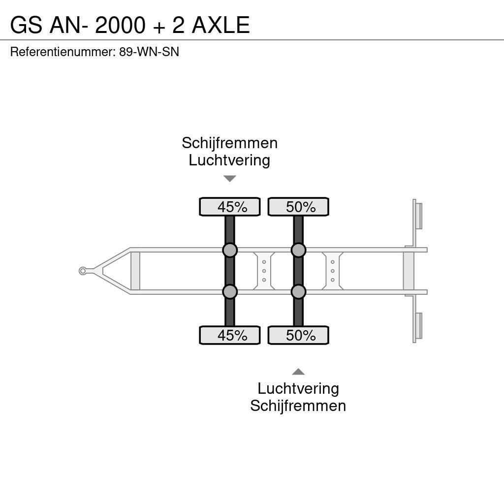 GS AN- 2000 + 2 AXLE Platformos / Pakrovimas iš šono