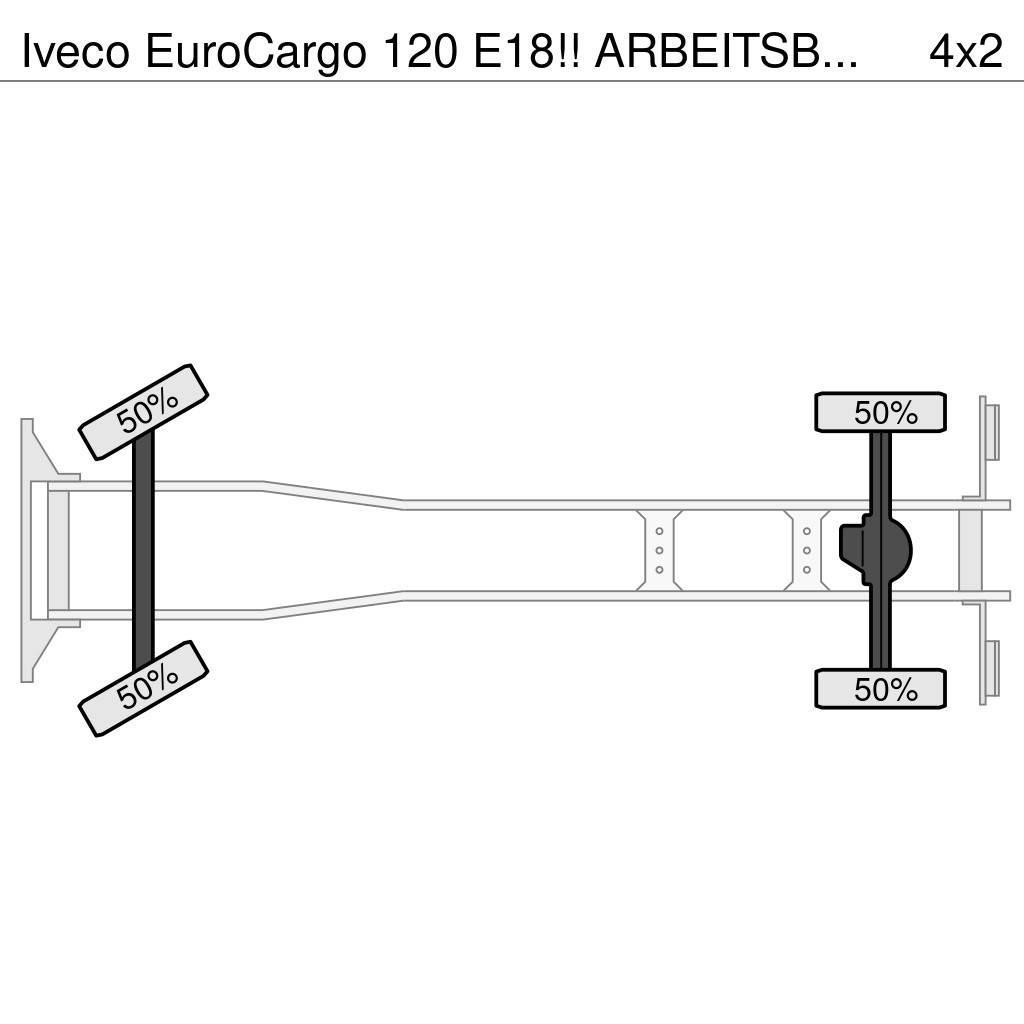 Iveco EuroCargo 120 E18!! ARBEITSBUHNE/SKYWORKER/HOOGWER Ant vilkikų montuojamos kėlimo platformos