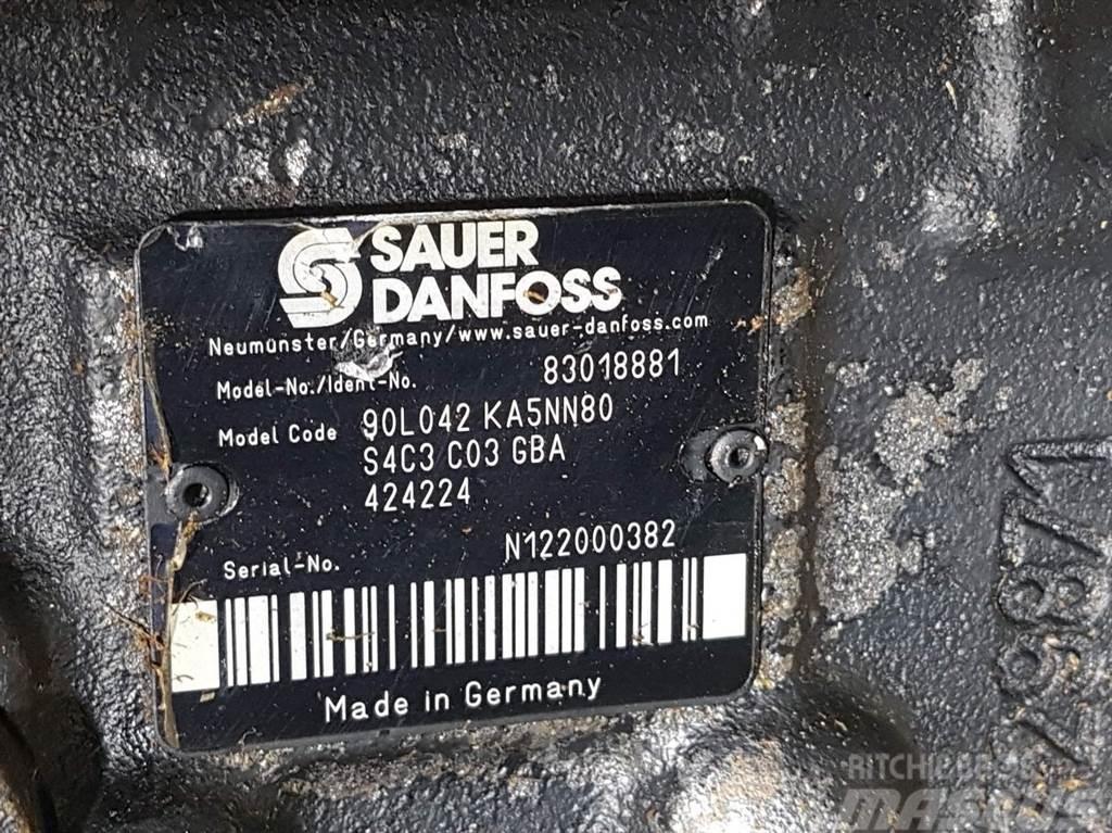 Sauer Danfoss 90L042KA5NN80S4C3-83018881-Drive pump/Fahrpumpe Hidraulikos įrenginiai