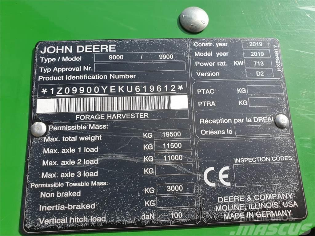 John Deere 9900 Pašarų kombainai