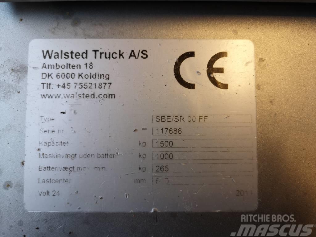 Walsted SBE/SR90FF - 1,5 tonns rustfri stabler FRI Rankiniai vėžimėliai