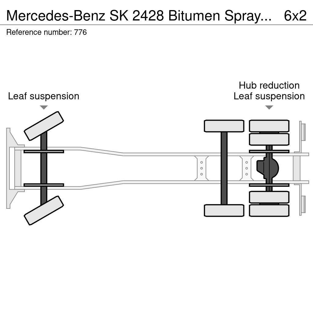 Mercedes-Benz SK 2428 Bitumen Sprayer 11.000L Good Condition Bituminiai purkštuvai