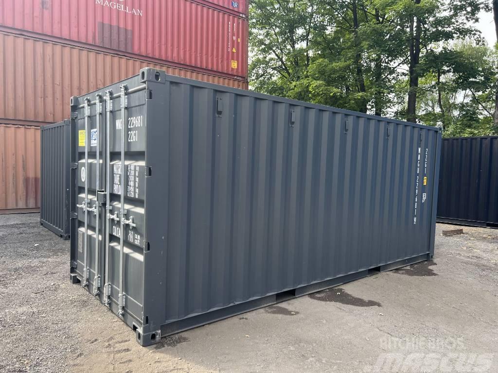  20' DV Lagercontainer ONE WAY Seecontainer/RAL7016 Saugojimo konteineriai