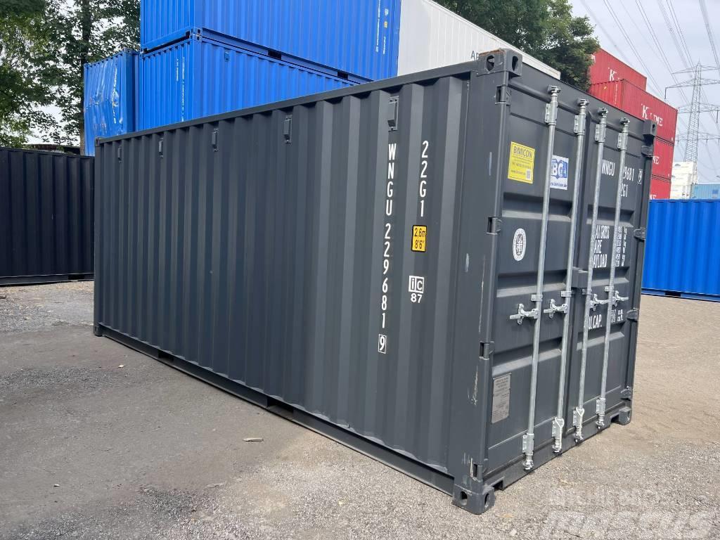  20' DV Lagercontainer ONE WAY Seecontainer/RAL7016 Saugojimo konteineriai