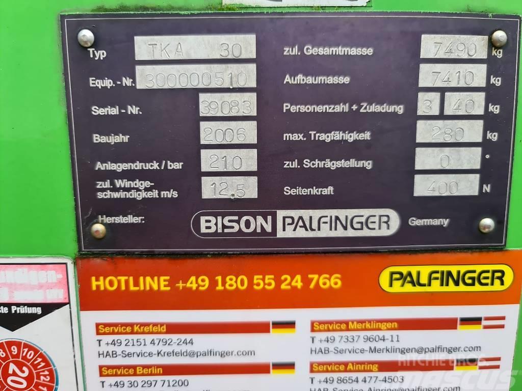  Bison-Palfinger TKA 30 KS Ant vilkikų montuojamos kėlimo platformos