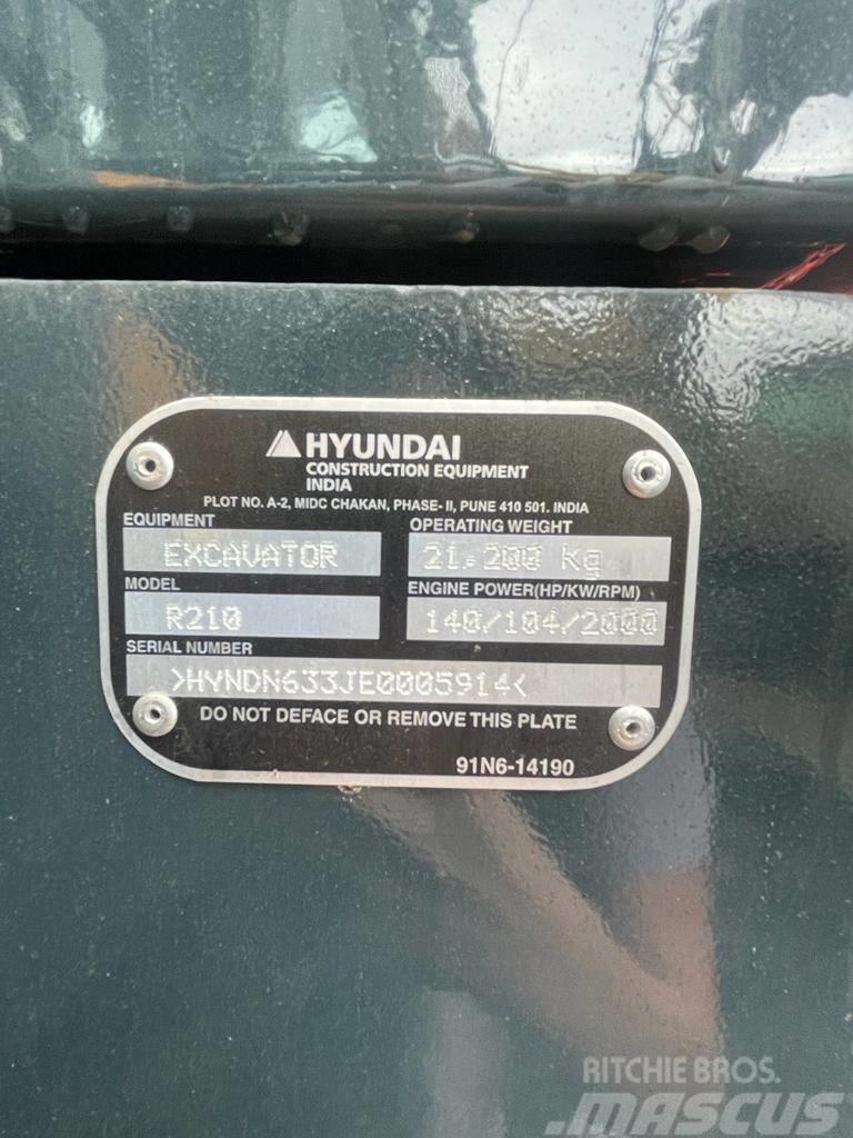 Hyundai R210 Vikšriniai ekskavatoriai