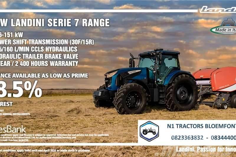 Landini PROMO - Landini Serie 7 Range (116 - 151kW) Traktoriai
