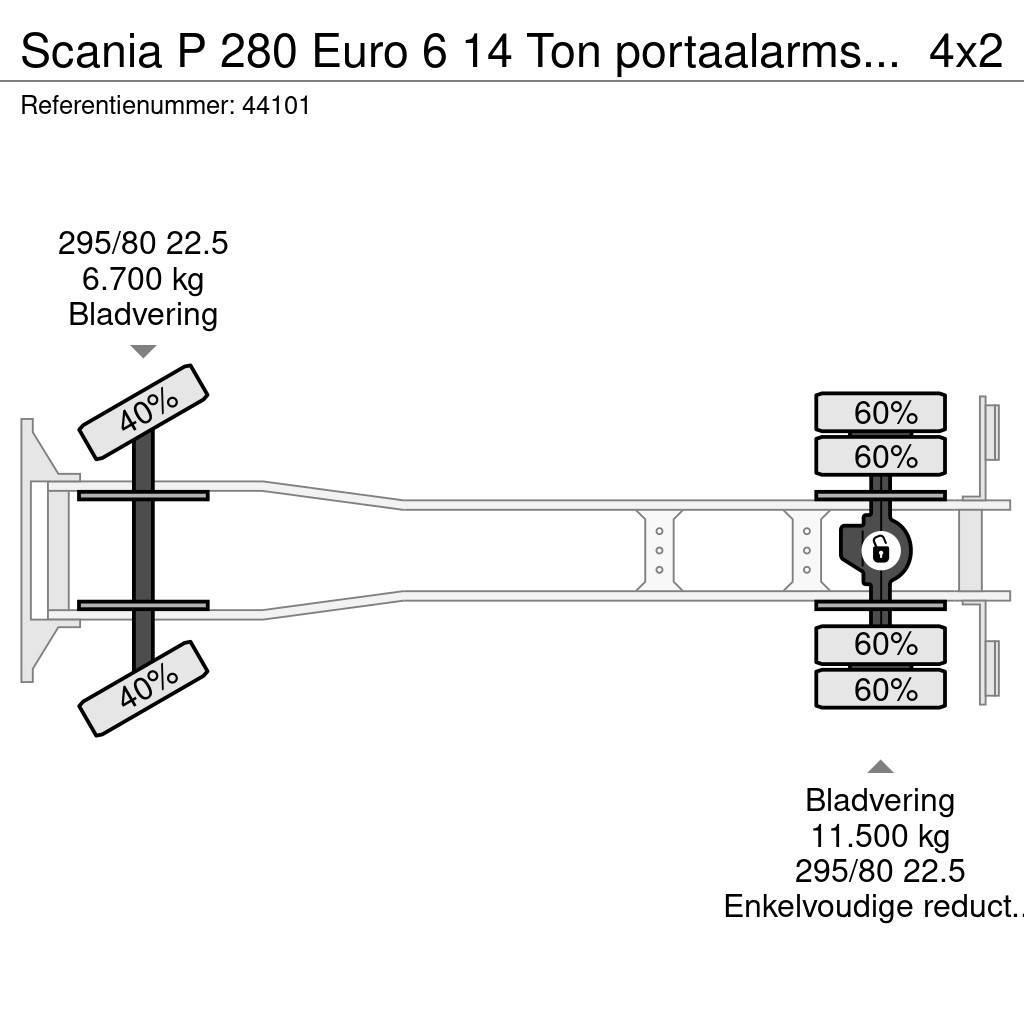 Scania P 280 Euro 6 14 Ton portaalarmsysteem Savivarčiai