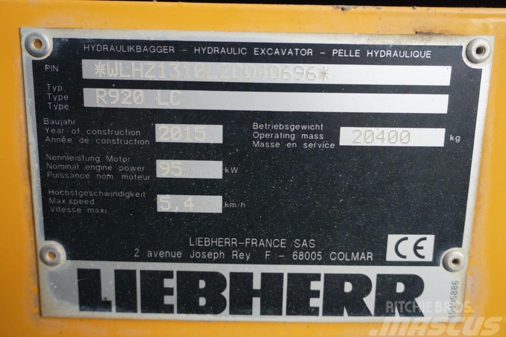 Liebherr R 920 LC Vikšriniai ekskavatoriai