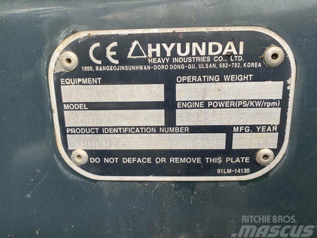 Hyundai 140w-9 Ratiniai ekskavatoriai