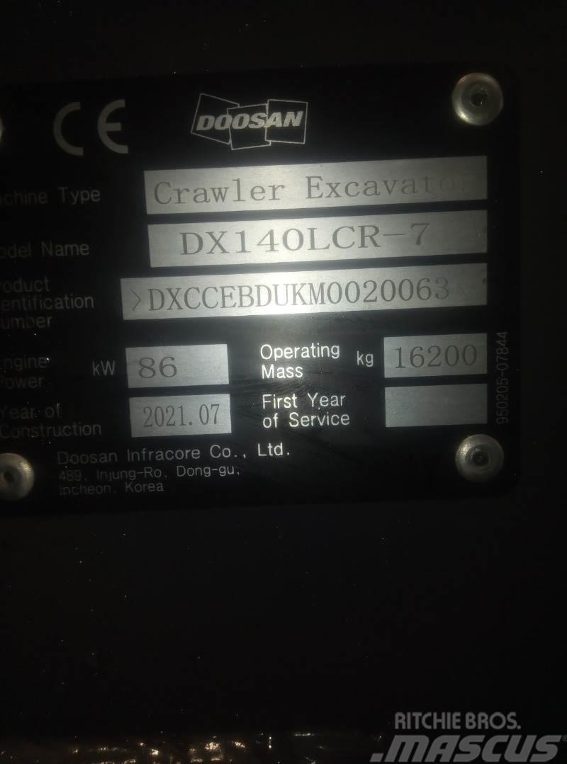 Doosan DX140LCR-7 Vikšriniai ekskavatoriai