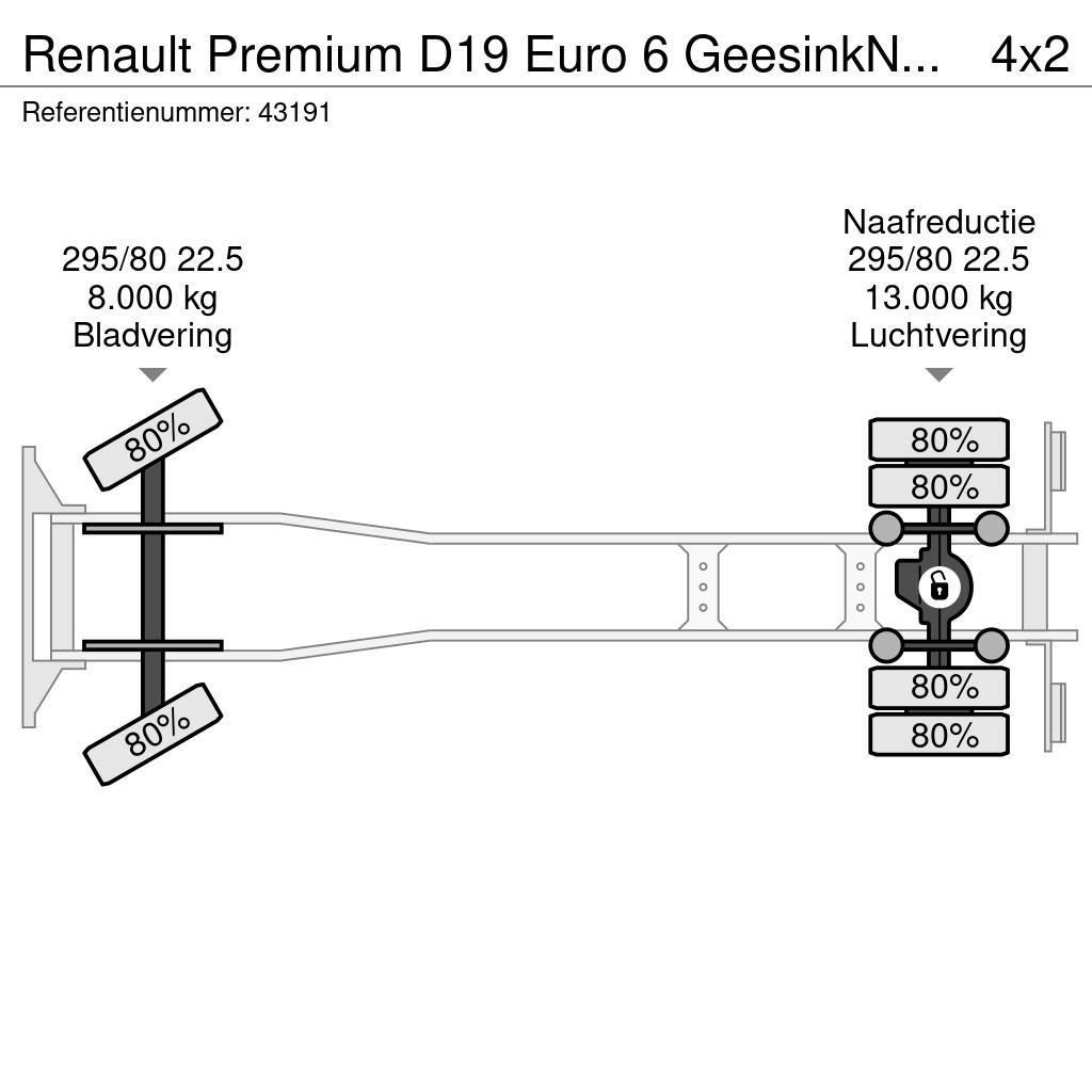 Renault Premium D19 Euro 6 GeesinkNorba MF 300, 16m³ Šiukšliavežės