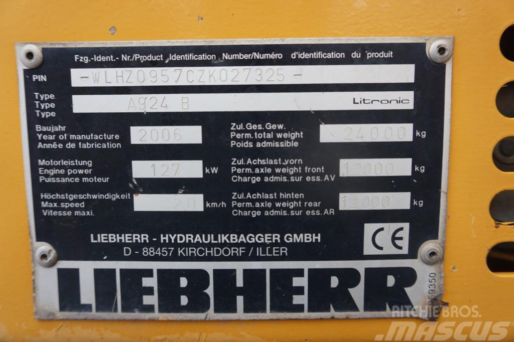 Liebherr A 924 B Litronic Atliekų / pramoniniai krautuvai