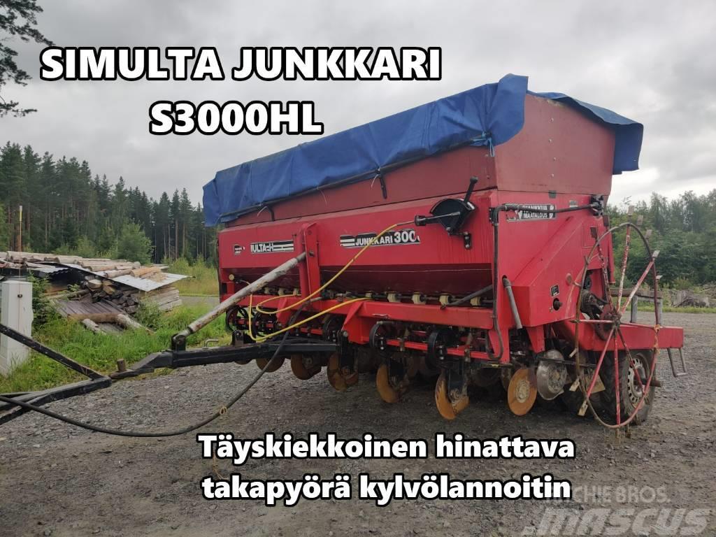 Simulta Junkkari S3000HL kylvölannoitin - VIDEO Sėjamieji kombainai