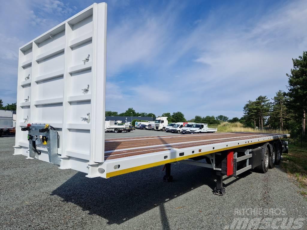 Alim TRAILER PLATEAU 3 ESSIEUX NEUVE Bortinių sunkvežimių priekabos su nuleidžiamais bortais