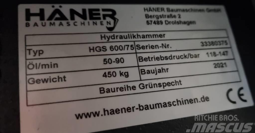  Häner HGS 600/75 Hidrauliniai kūjai / Trupintuvai