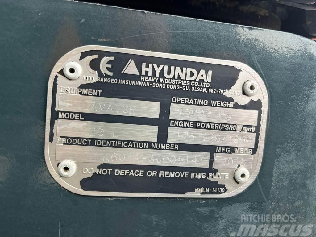 Hyundai HX 220 L ROTOTILT / AC / CENTRAL LUBRICATION / AUX Vikšriniai ekskavatoriai