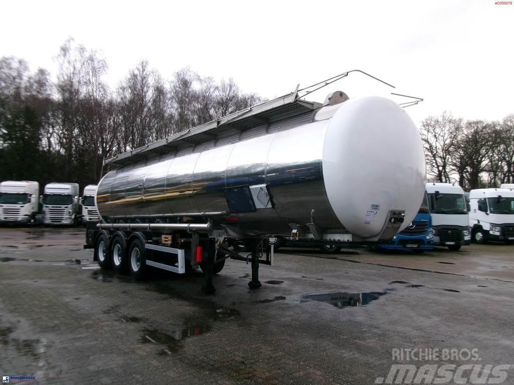 Indox Chemical tank inox L4BH 33.5 m3 / 1 comp Cisternos puspriekabės