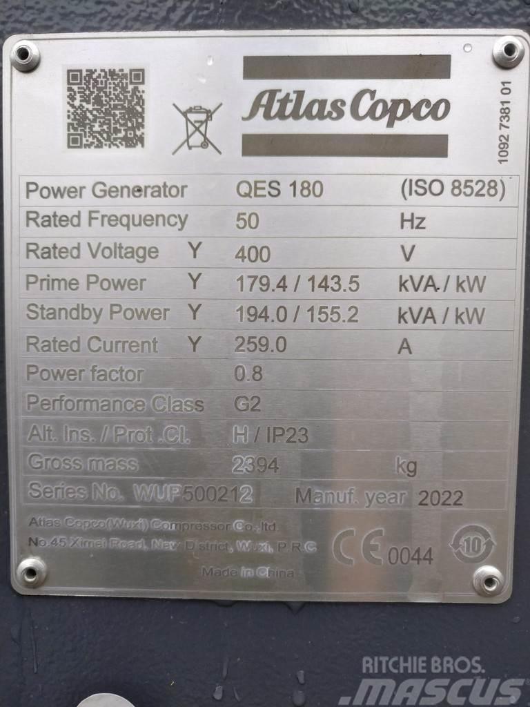 Atlas Copco QES 180 Dyzeliniai generatoriai