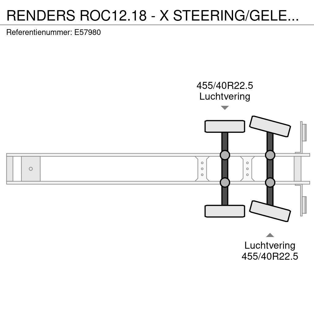 Renders ROC12.18 - X STEERING/GELENKT/GESTUURD Bortinių sunkvežimių priekabos su nuleidžiamais bortais
