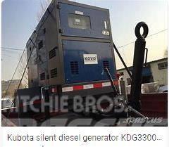 Kubota genset diesel generator set LOWBOY Dyzeliniai generatoriai