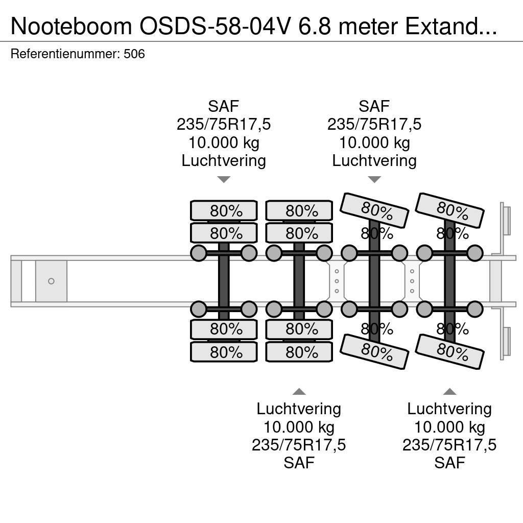 Nooteboom OSDS-58-04V 6.8 meter Extandable! Žemo iškrovimo puspriekabės