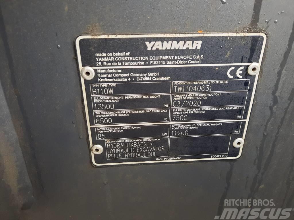 Yanmar B 110 W Ratiniai ekskavatoriai