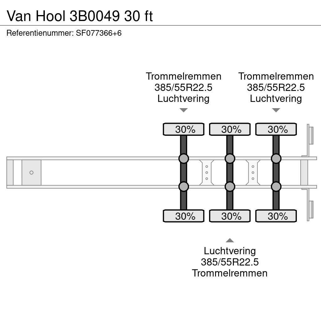 Van Hool 3B0049 30 ft Konteinerių puspriekabės