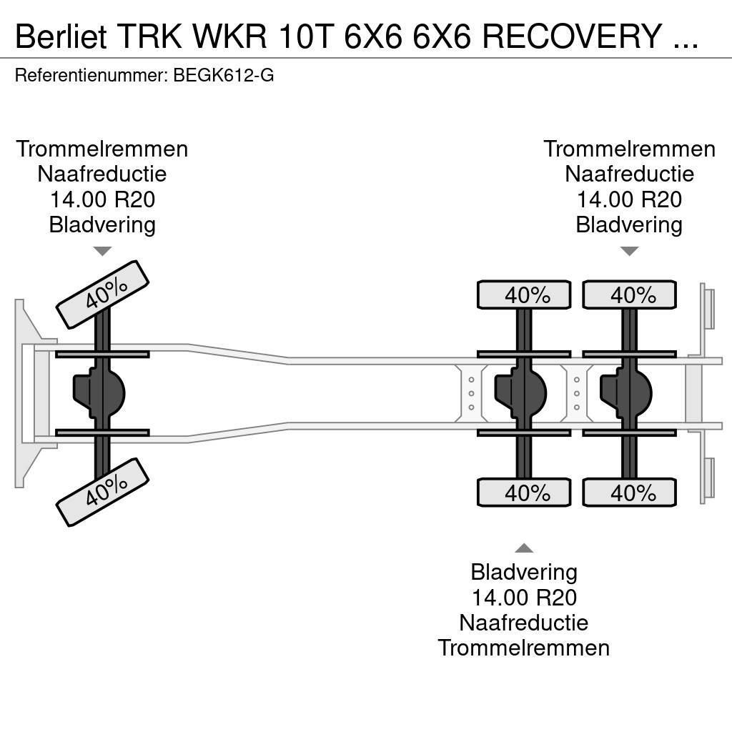 Berliet TRK WKR 10T 6X6 6X6 RECOVERY TRUCK 8589 KM Pagalbos kelyje automobiliai