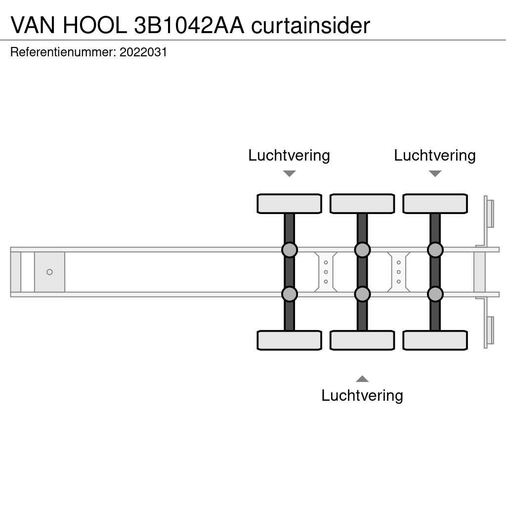 Van Hool 3B1042AA curtainsider Tentinės puspriekabės