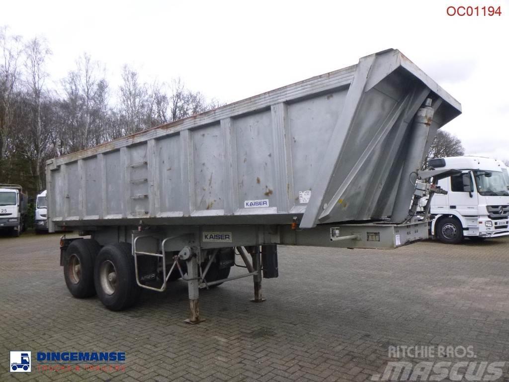 Robuste Kaiser Tipper trailer steel 24 m3 + tarpaulin Savivartės puspriekabės
