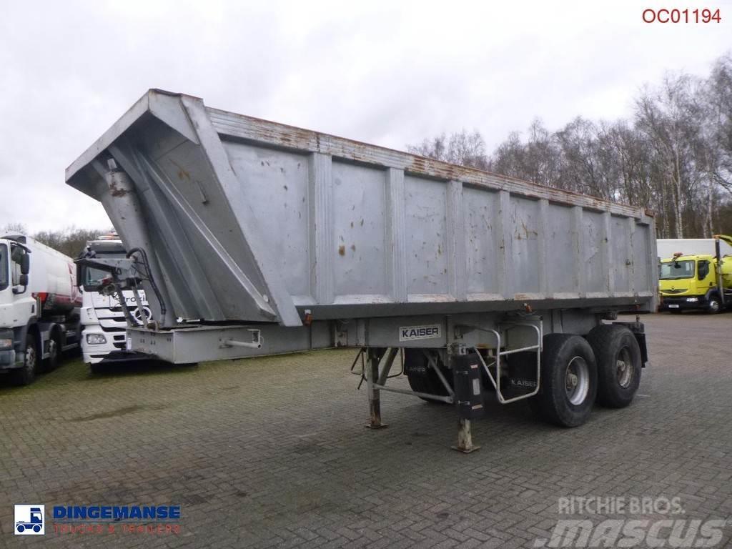 Robuste Kaiser Tipper trailer steel 24 m3 + tarpaulin Savivartės puspriekabės
