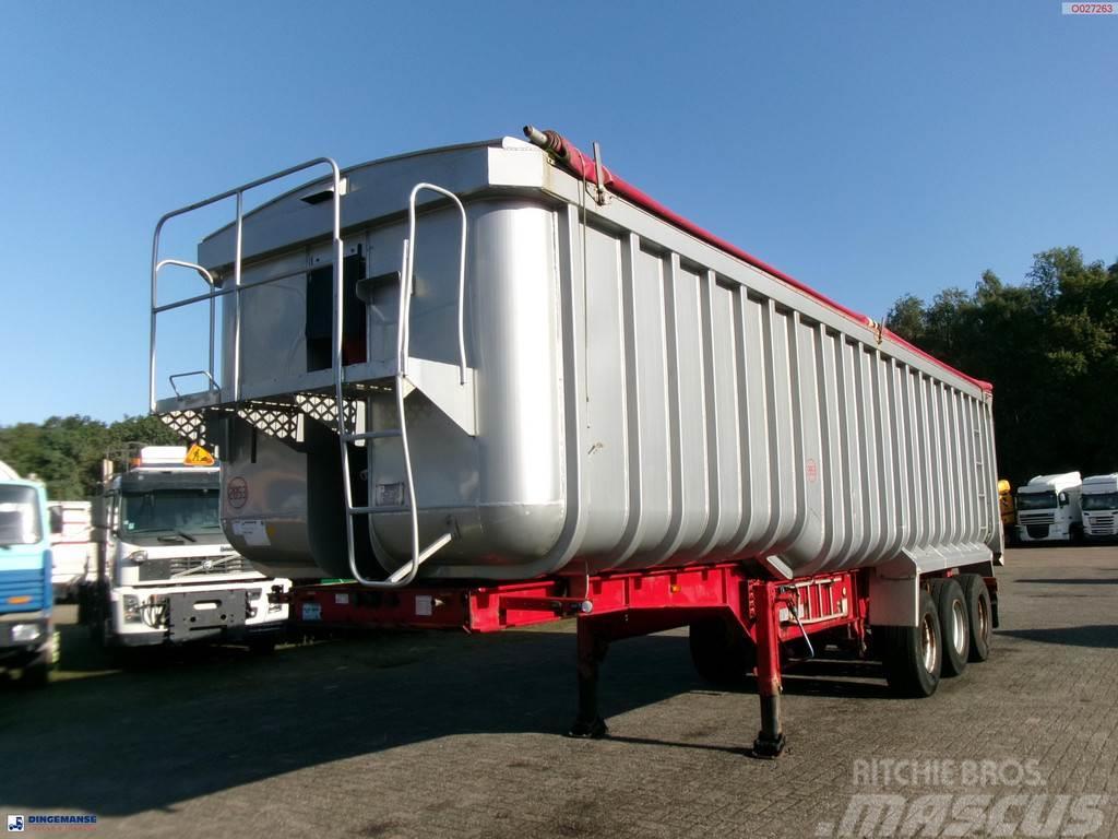 Montracon Tipper trailer alu 50.5 m3 + tarpaulin Savivartės puspriekabės