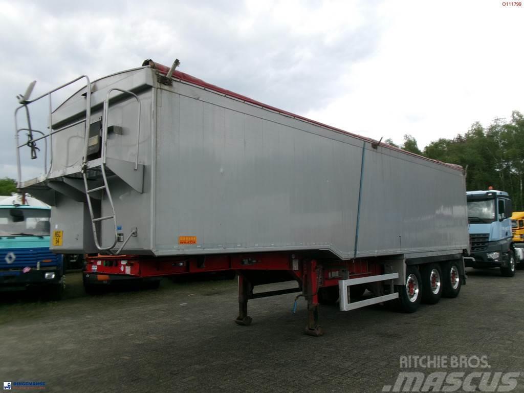 Wilcox Tipper trailer alu 52 m3 + tarpaulin Savivartės puspriekabės
