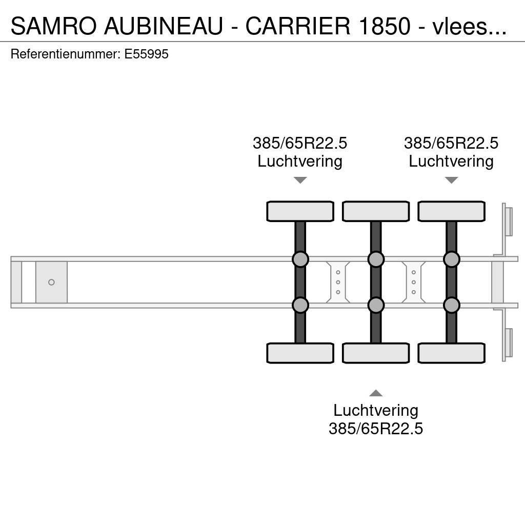 Samro AUBINEAU - CARRIER 1850 - vlees/viande/meat/fleisc Puspriekabės su izoterminiu kėbulu