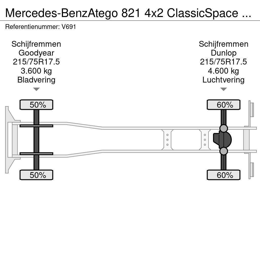 Mercedes-Benz Atego 821 4x2 ClassicSpace Euro6 - GeslotenBak 6.0 Sunkvežimiai su dengtu kėbulu